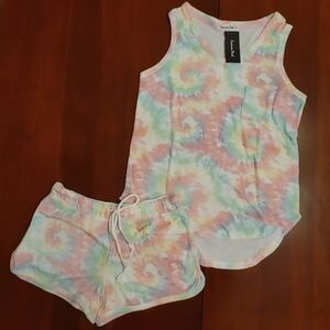 Colorful Tie-Dye Tank and Shorts Set by Emerson Rose